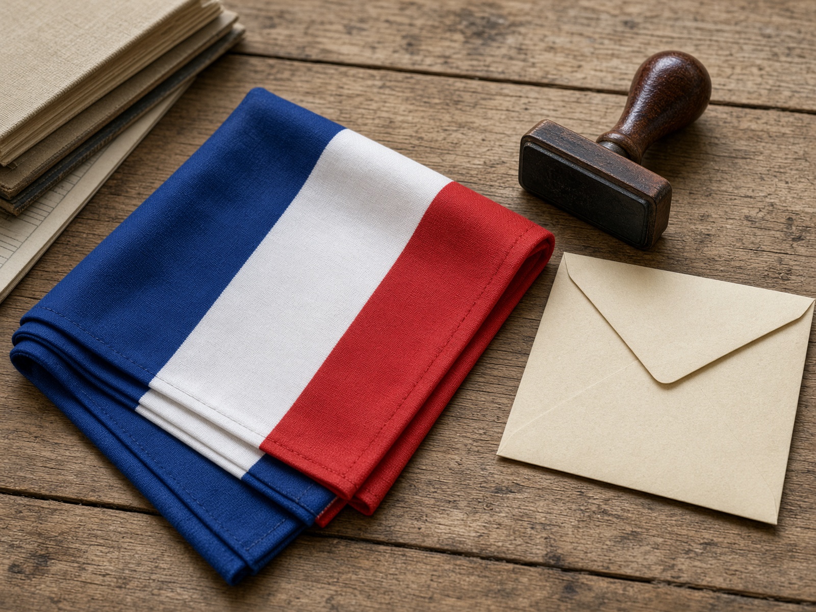 A folded flag.